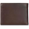 imageEddie Bauer Men Signature Leather Bifold Passcase WalletLeather Logo  Brown