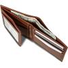 imageEddie Bauer Men Signature Leather Bifold Passcase WalletLeather Logo  Tan