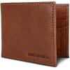 imageEddie Bauer Men Signature Leather Bifold Passcase WalletLeather Logo  Tan
