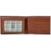 imageEddie Bauer Men Signature Leather Bifold Passcase WalletLeather Logo  Tan