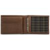 imageEddie Bauer Men Signature Leather Bifold Passcase WalletRugged Leather  Tan