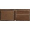 imageEddie Bauer Men Signature Leather Bifold Passcase WalletTop Stitch Leather  Tan