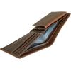 imageEddie Bauer Men Signature Leather Bifold Passcase WalletTop Stitch Leather  Tan