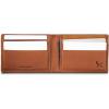 imageEddie Bauer Men Signature Leather Money Clip Card Case WalletLeather  Brown