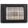 imageEddie Bauer Men Signature Leather Money Clip Card Case WalletLeather Logo  Black