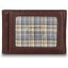 imageEddie Bauer Men Signature Leather Money Clip Card Case WalletLeather Logo  Brown