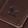 imageEddie Bauer Men Signature Leather Money Clip Card Case WalletLeather Logo  Brown