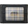imageEddie Bauer Men Signature Leather Money Clip Card Case WalletRugged Leather  Black