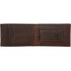 imageEddie Bauer Men Signature Leather Money Clip Card Case WalletRugged Leather  Brown