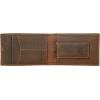 imageEddie Bauer Men Signature Leather Money Clip Card Case WalletRugged Leather  Tan
