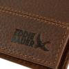 imageEddie Bauer Men Signature Leather Money Clip Card Case WalletRugged Leather  Tan