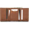 imageEddie Bauer Men Signature Leather Trifold WalletLeather  Brown