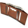 imageEddie Bauer Men Signature Leather Trifold WalletLeather  Brown