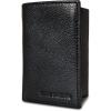 imageEddie Bauer Men Signature Leather Trifold WalletLeather Logo  Black