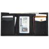 imageEddie Bauer Men Signature Leather Trifold WalletLeather Logo  Black