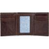 imageEddie Bauer Men Signature Leather Trifold WalletLeather Logo  Brown