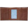 imageEddie Bauer Men Signature Leather Trifold WalletLeather Logo  Tan