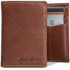 imageEddie Bauer Men Signature Leather Trifold WalletLeather Logo  Tan