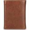 imageEddie Bauer Men Signature Leather Trifold WalletLeather Logo  Tan