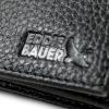 imageEddie Bauer Men Signature Leather Trifold WalletRugged Leather  Black