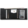 imageEddie Bauer Men Signature Leather Trifold WalletRugged Leather  Black