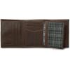 imageEddie Bauer Men Signature Leather Trifold WalletRugged Leather  Brown