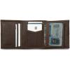 imageEddie Bauer Men Signature Leather Trifold WalletRugged Leather  Brown