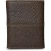 imageEddie Bauer Men Signature Leather Trifold WalletRugged Leather  Brown