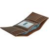 imageEddie Bauer Men Signature Leather Trifold WalletTop Stitch Leather  Tan