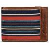 imageEddie Bauer Men Pioneer Leather and Printed Cotton Canvas Bilfold Wallet Assorted GraphicsMulti