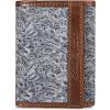 imageEddie Bauer Men Pioneer Leather and Printed Cotton Canvas Trifold Wallet Assorted GraphicsGrey
