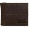 imageEddie Bauer Men Signature Leather Bifold Passcase WalletRugged Leather  Brown