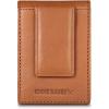 imageEddie Bauer Men Signature Leather Money Clip Card Case WalletLeather  Brown