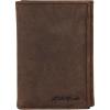 imageEddie Bauer Men Signature Leather Trifold WalletEmbossed Leather  Tan