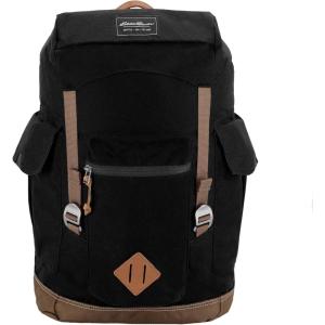 imageEddie Bauer Bygone Backpack with Exterior Pockets and Laptop Compatible Sleeve Light Heather Grey 25LBlack