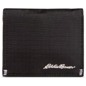 imageEddie Bauer Men Signature Money Clip Card Case Wallet Available in Cotton Canvas Or Ripstop NylonRipstop Nylon  Black