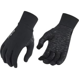 imageEddie Bauer Touchscreen Warm Running Glove Liners Standard Mens and Womens Cool Weather Gloves Assorted Colors SMXLGrid Fleece Black