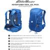 imageEddie Bauer Backpack with Organization Compartments and HydrationLaptop Compatible Sleeve AdventurerBlack 25LAdventurer Trail  True Blue