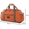 imageEddie Bauer Bygone Duffel Weekend Travel  Lightweight  Rugged PolyesterNylon  UShaped Main Compartment Black 45LTerracotta