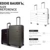 imageEddie Bauer Glacier Luggage  Hardside  Spinner Wheels  Expandable  Lightweight  Durable  Travel Essentials Carbon 22quot CarryOnStorm