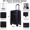 imageEddie Bauer Glacier Luggage  Hardside  Spinner Wheels  Expandable  Lightweight  Durable  Travel Essentials Carbon 22quot CarryOnStorm