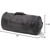 imageEddie Bauer Stowaway Packable Duffel Bag  Travel  Foldable  Lightweight  Durable  Ripstop Polyester  23quot Length  45L CapacityDark Smoke