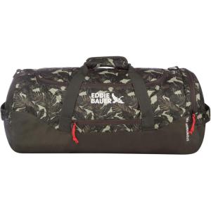 imageEddie Bauer Stowaway Packable Duffel Bag  Travel  Foldable  Lightweight  Durable  Ripstop Polyester  23quot Length  45L CapacityDark Loden