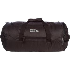 imageEddie Bauer Stowaway Packable Duffel Bag  Travel  Foldable  Lightweight  Durable  Ripstop Polyester  23quot Length  45L CapacityDark Smoke