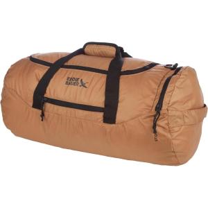 imageEddie Bauer Stowaway Packable Duffel Bag  Travel  Foldable  Lightweight  Durable  Ripstop Polyester  23quot Length  45L CapacityTobacco