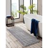 imageEddie Bauer  Bathroom Rug Runner Soft Tufted Cotton Bathroom Decor Super Absorbent ampamp Quick Dry Logan White 60quot x 22quotChrome Grey