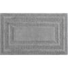 imageEddie Bauer  Bathroom Rug Runner Soft Tufted Cotton Bathroom Decor Super Absorbent ampamp Quick Dry Logan White 60quot x 22quotChrome Grey