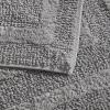 imageEddie Bauer  Bathroom Rug Runner Soft Tufted Cotton Bathroom Decor Super Absorbent ampamp Quick Dry Logan White 60quot x 22quotChrome Grey
