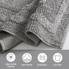 imageEddie Bauer  Bathroom Rug Runner Soft Tufted Cotton Bathroom Decor Super Absorbent ampamp Quick Dry Logan White 60quot x 22quotChrome Grey