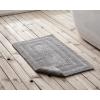imageEddie Bauer  Bathroom Rug Runner Soft Tufted Cotton Bathroom Decor Super Absorbent ampamp Quick Dry Logan White 60quot x 22quotChrome Grey